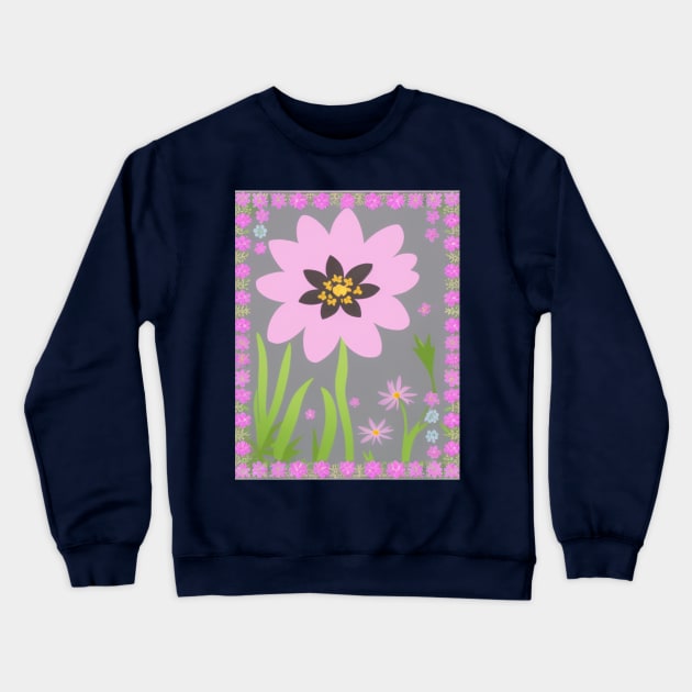 Auntie Says, Look at the flowers Crewneck Sweatshirt by AuntieSaysHey